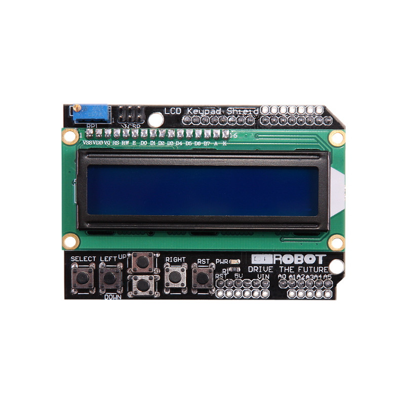 Module Ecran LCD 1602 avec Clavier pour Arduino-BLEU
