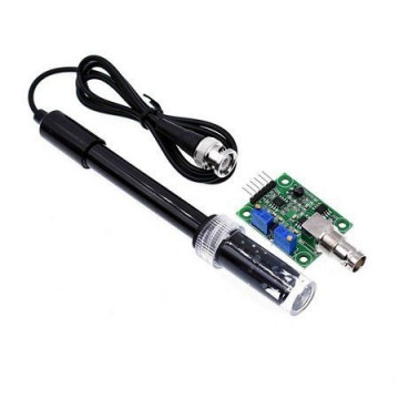 Module Capteur De PH + Sonde PH Avec Connecteur BNC - Pour Mesure De PH De Solutions Aqueuses