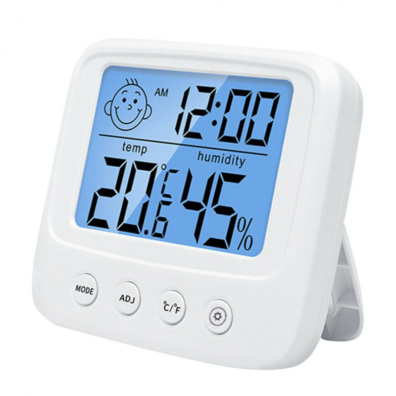 Thermomètre LCD Digital Température Humidité et Alarme - Chambre