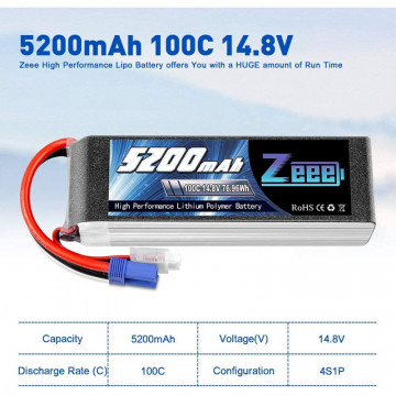 Batterie Lipo 4S Zeee 14,8V...