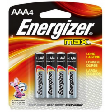 Piles AAA 4 Energizer Max